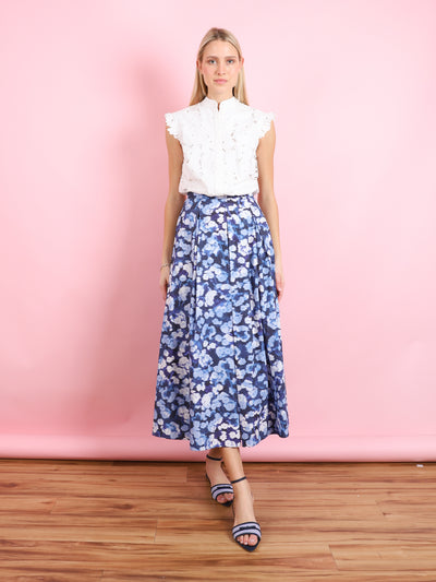 PLEATED MIDI SKIRT