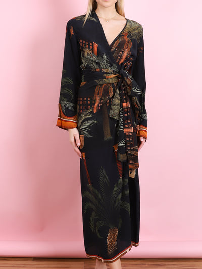 ETERNITY BEGINS WRAP DRESS