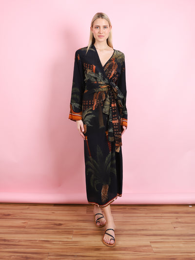 ETERNITY BEGINS WRAP DRESS