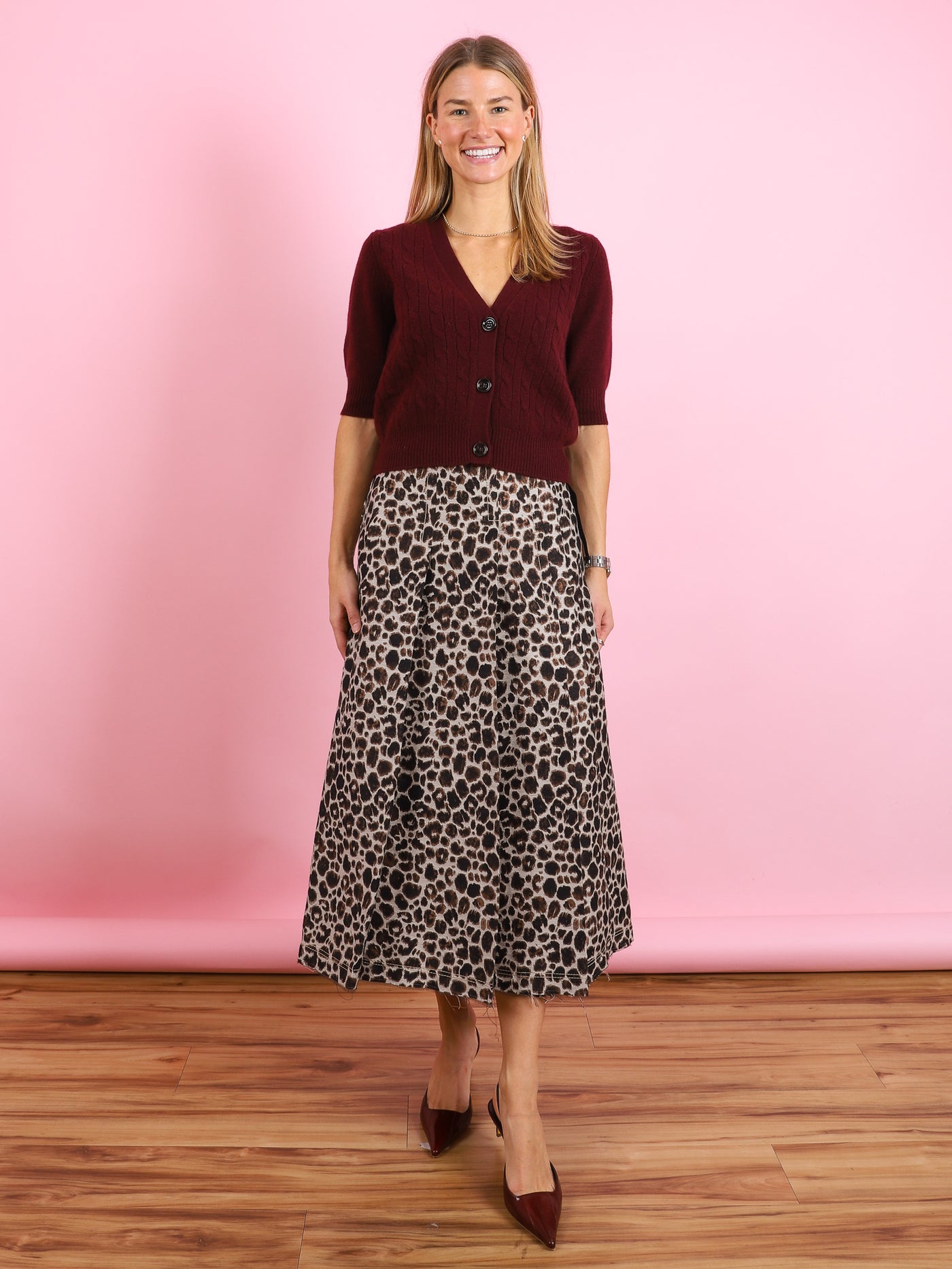 Leopard Print Skirt