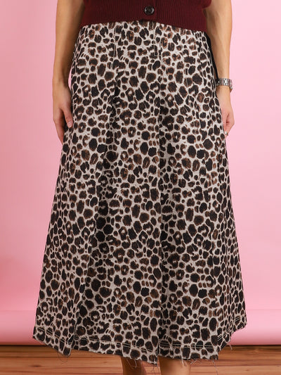 Leopard Print Skirt