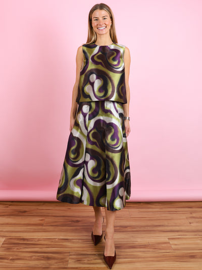 Sleeveless Print Top