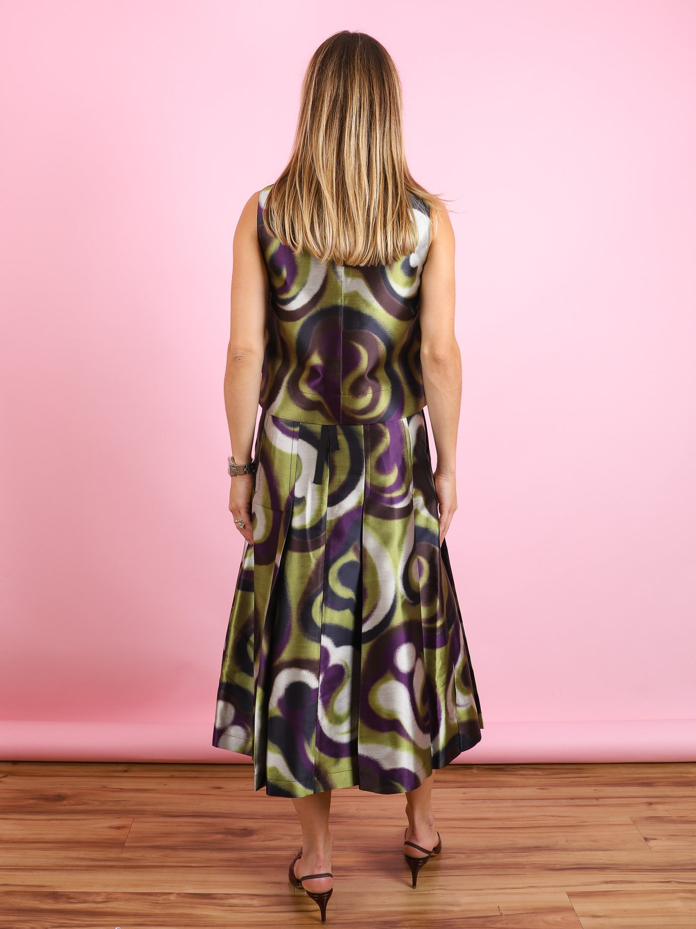 Sleeveless Print Top