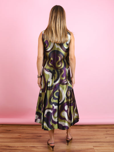 Sleeveless Print Top