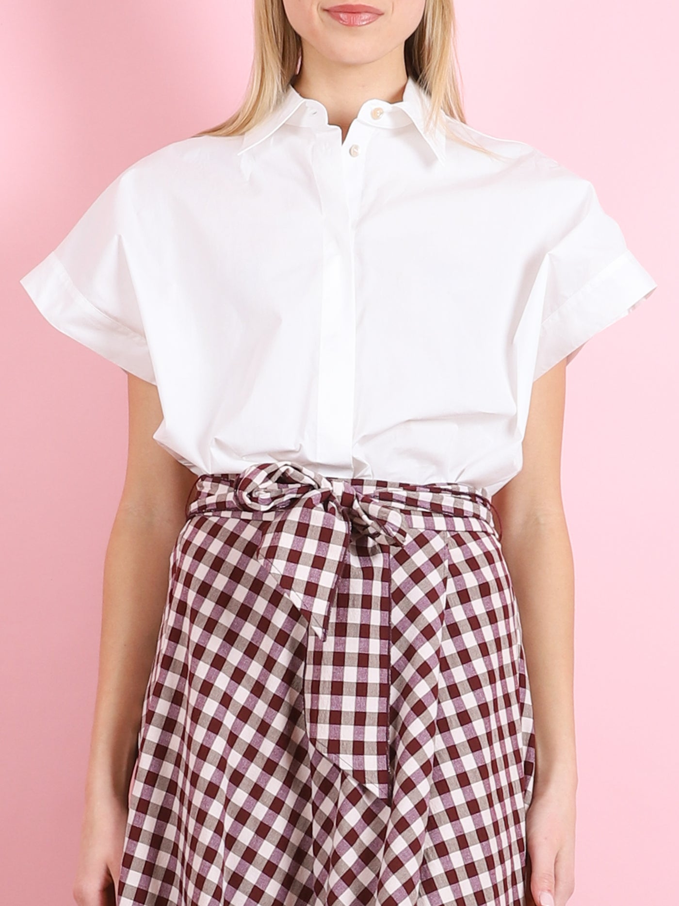 COTTON BOXY SHORT SLEEVED SHIRT