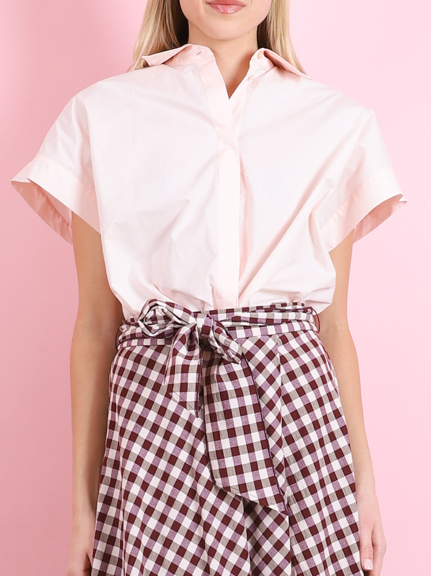 COTTON BOXY SHORT SLEEVED SHIRT