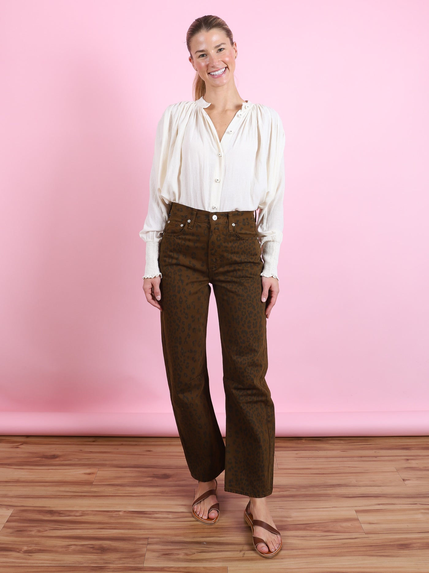 Miro Relaxed Long Jean in Cheetah