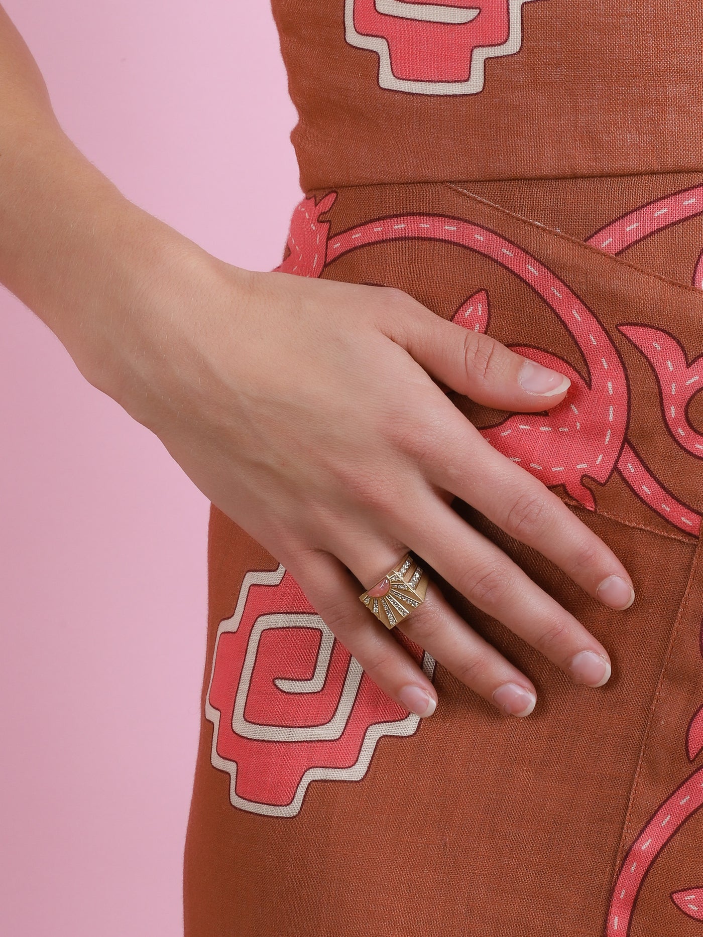 Sunray Signet Ring