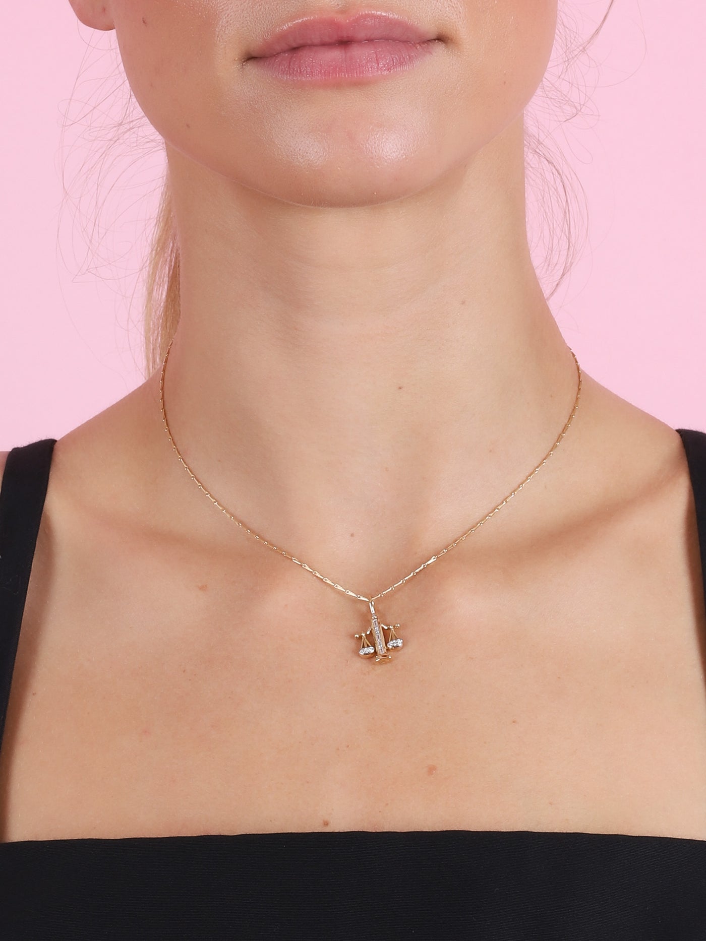 SMALL LIBRA ZODIAC NECKLACE