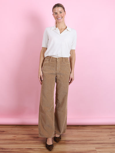 Elissa Corduroy Khaki Overdye Pant