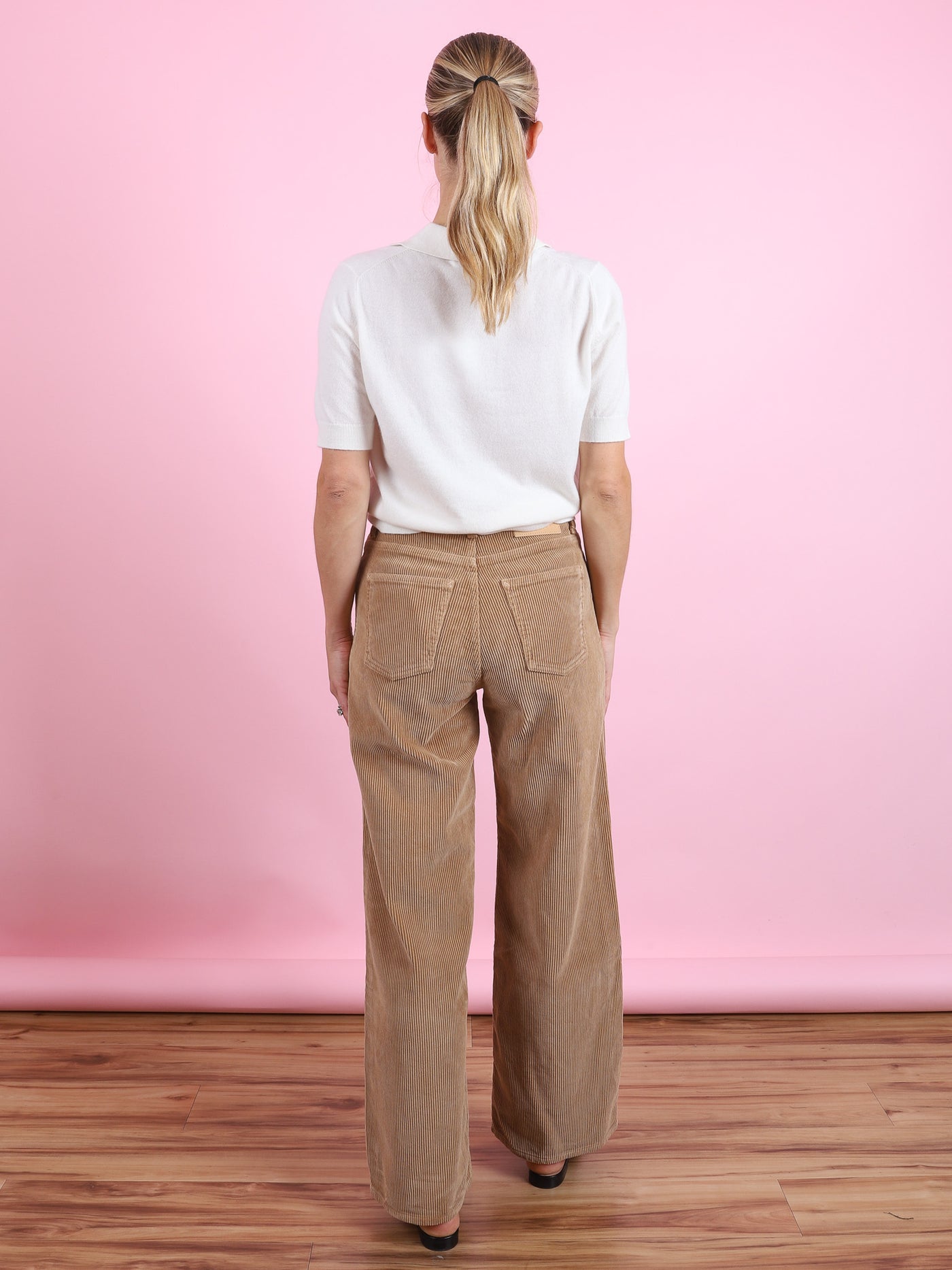 Elissa Corduroy Khaki Overdye Pant