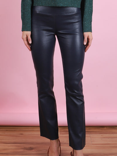 Ankle Flare Leather Legging