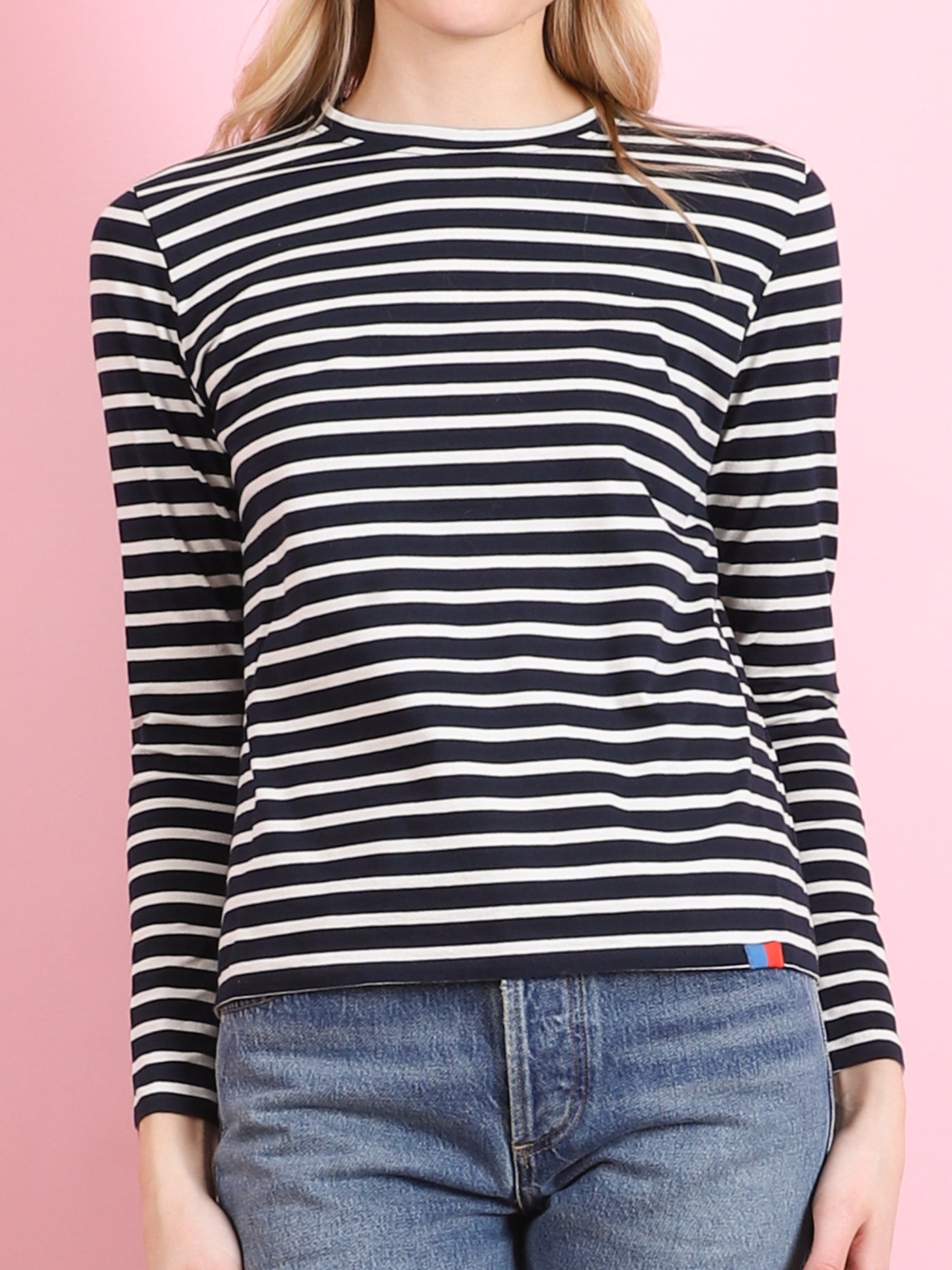 Modern Long Sleeve Stripe Tee