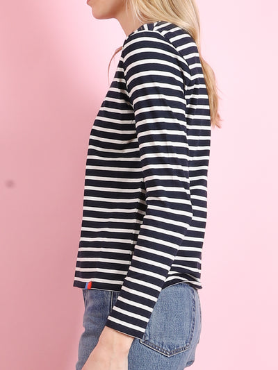 Modern Long Sleeve Stripe Tee