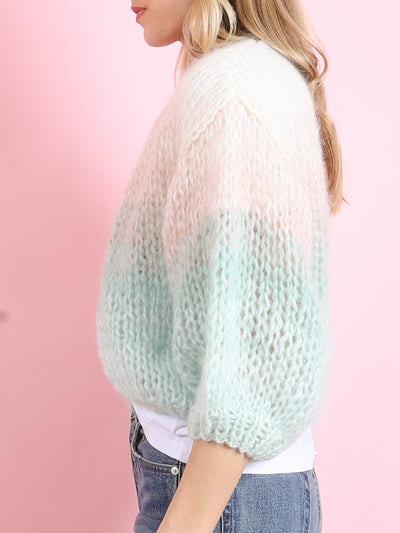 Mohair Bomber Cardigan