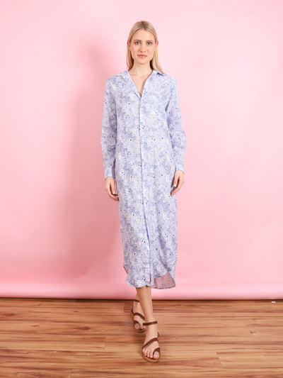 Rory Dress in Blue Floral