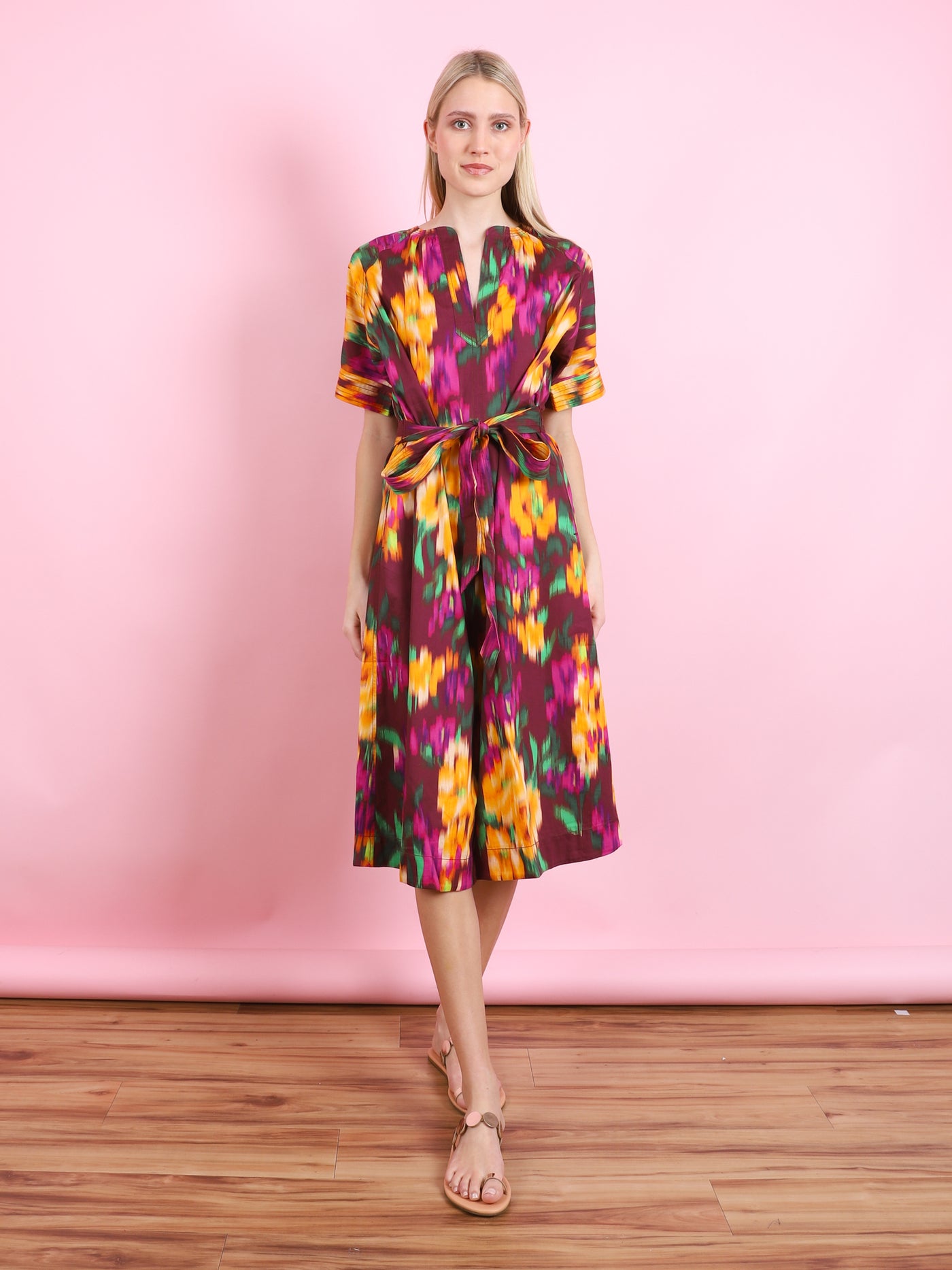 FLEUR OBI BELT DRESS