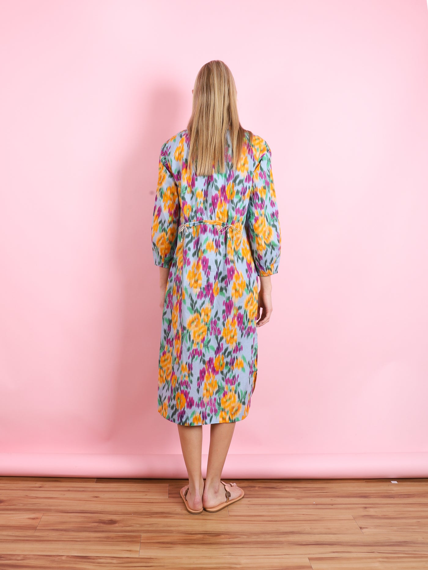 FLEUR DRAWSTRING DAY DRESS