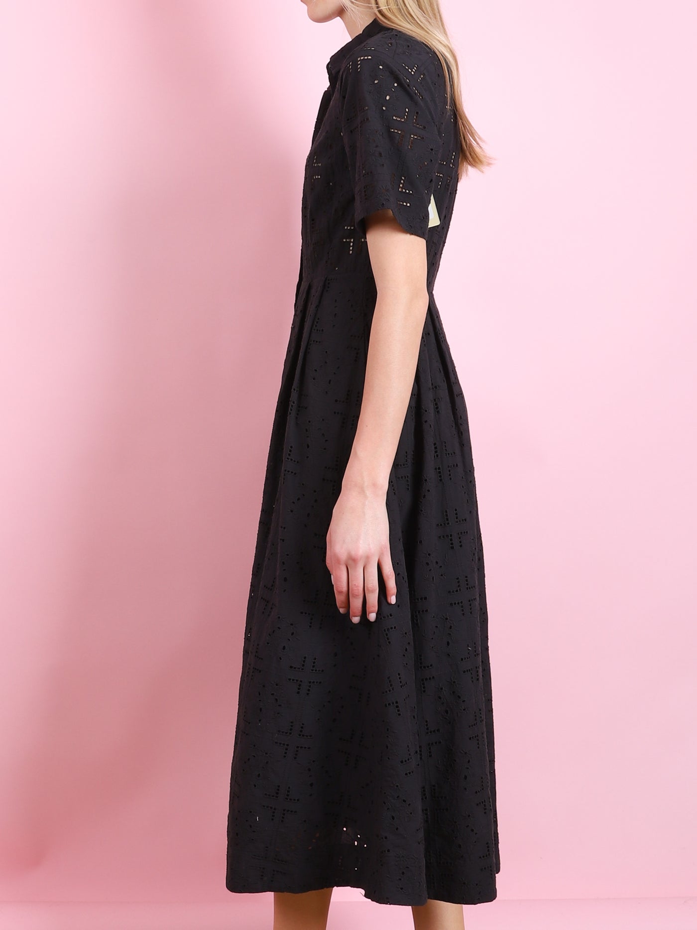 Aster Dress in Black Eyelet