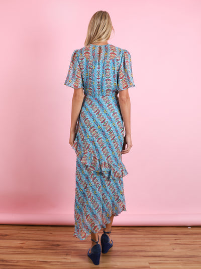 Vida Dress in Blue Multi