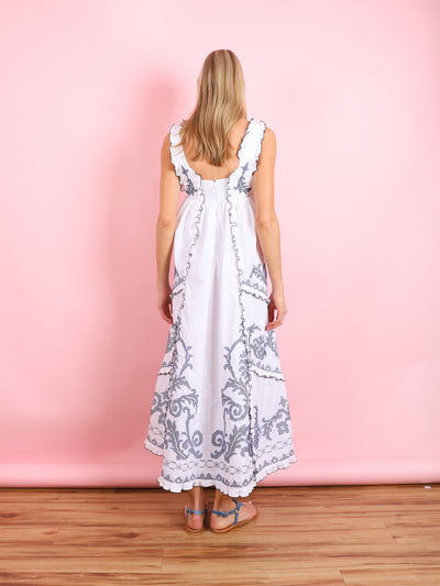 Hazel Smocked Midi Dress