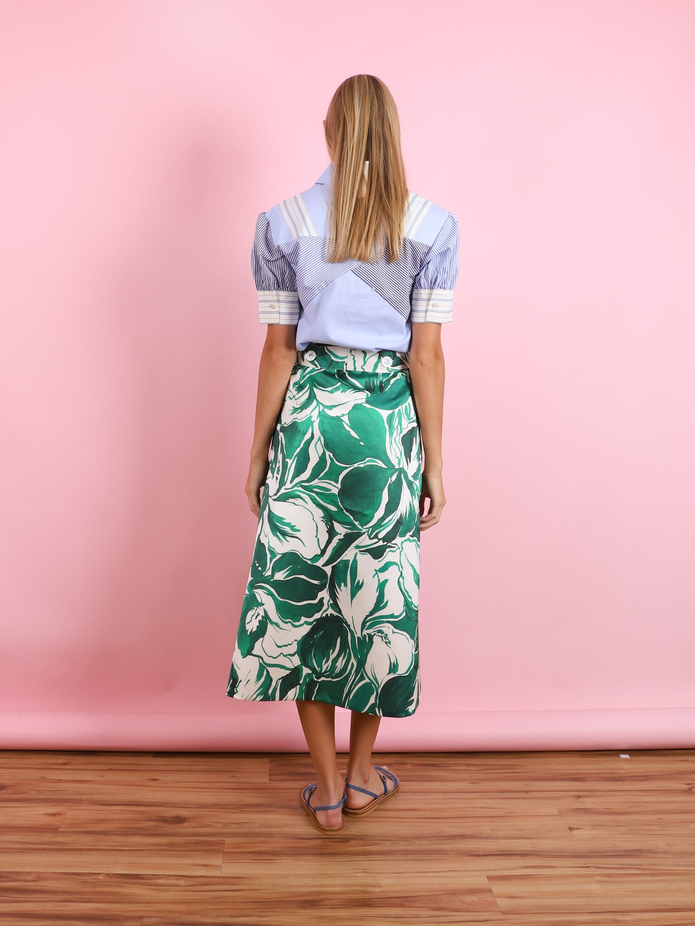 Satin Palms Shannon Skirt