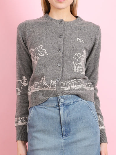 Edin Farm Embroidery Cardigan