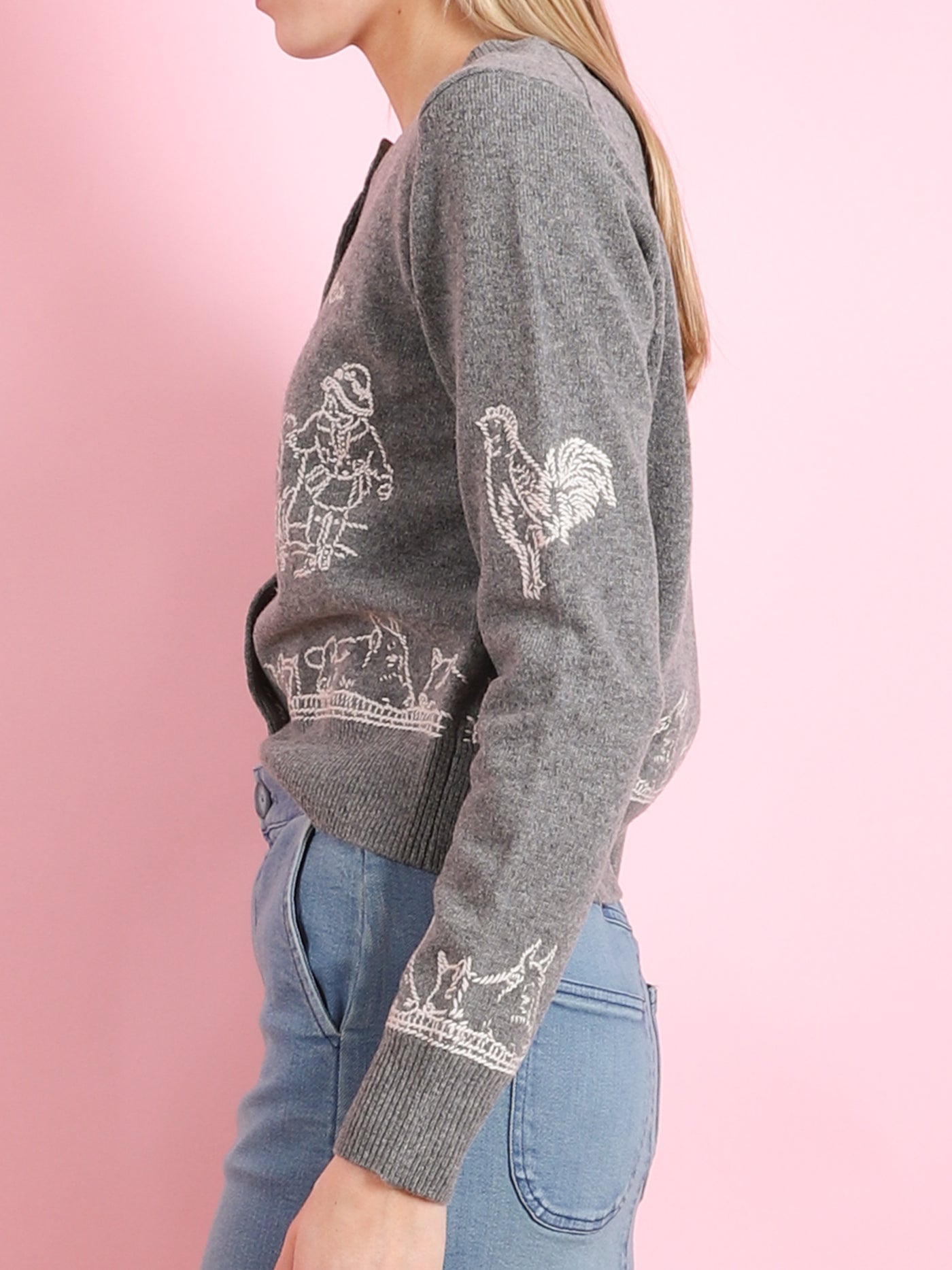 Edin Farm Embroidery Cardigan
