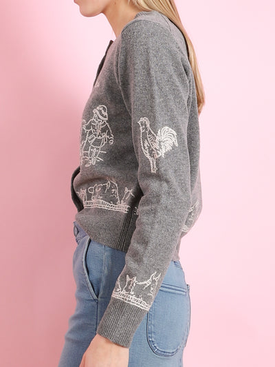 Edin Farm Embroidery Cardigan