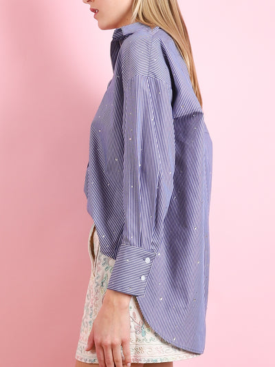 Frankie Embellished Stripe Shirt