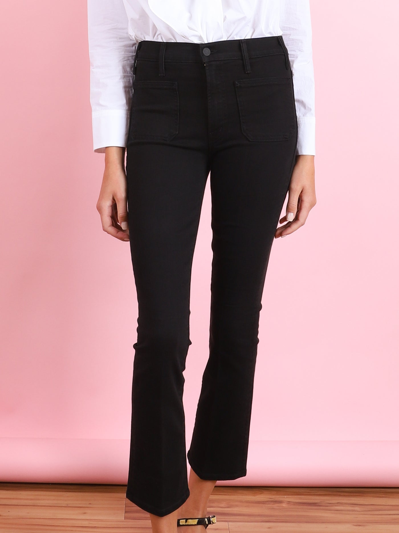 The Patch Pocket Insider Ankle Jean in Pitch