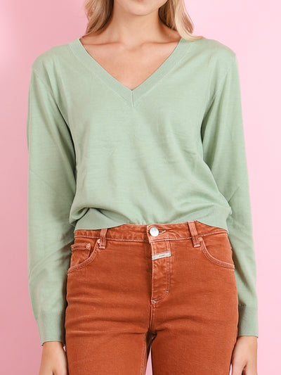 V-Neck Boxy Sweater