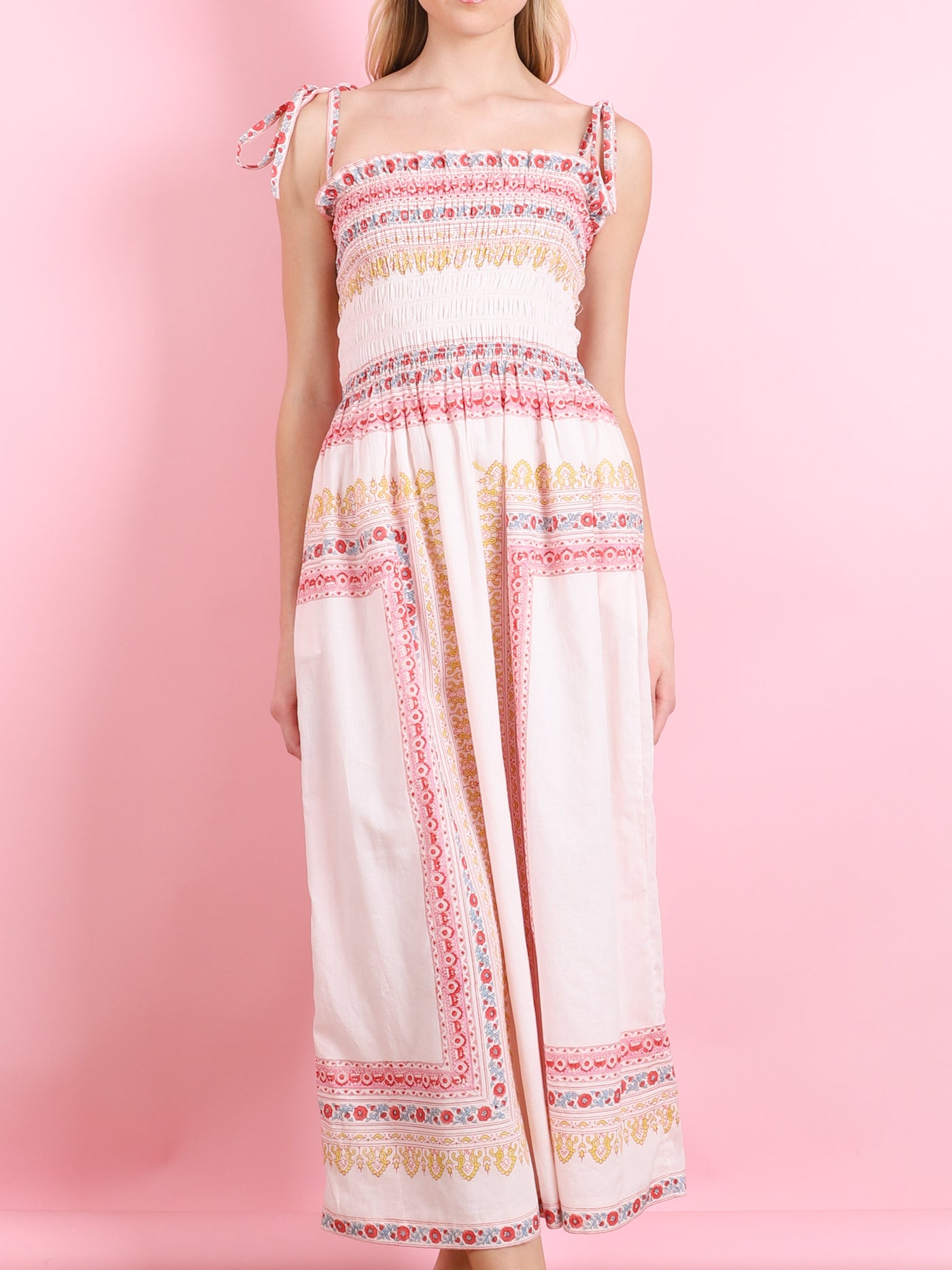 KAIA BLUSH TILE DRESS