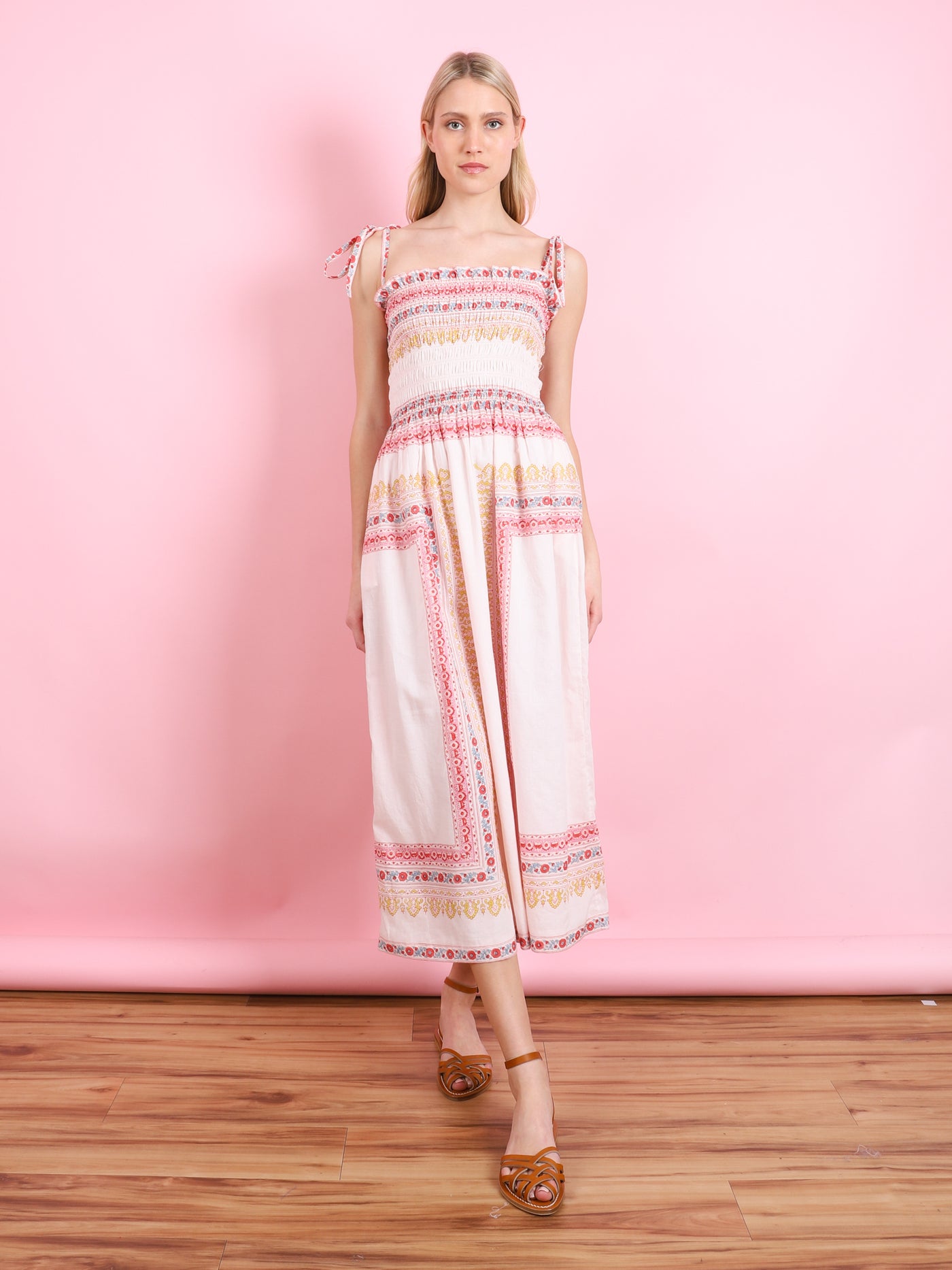 KAIA BLUSH TILE DRESS