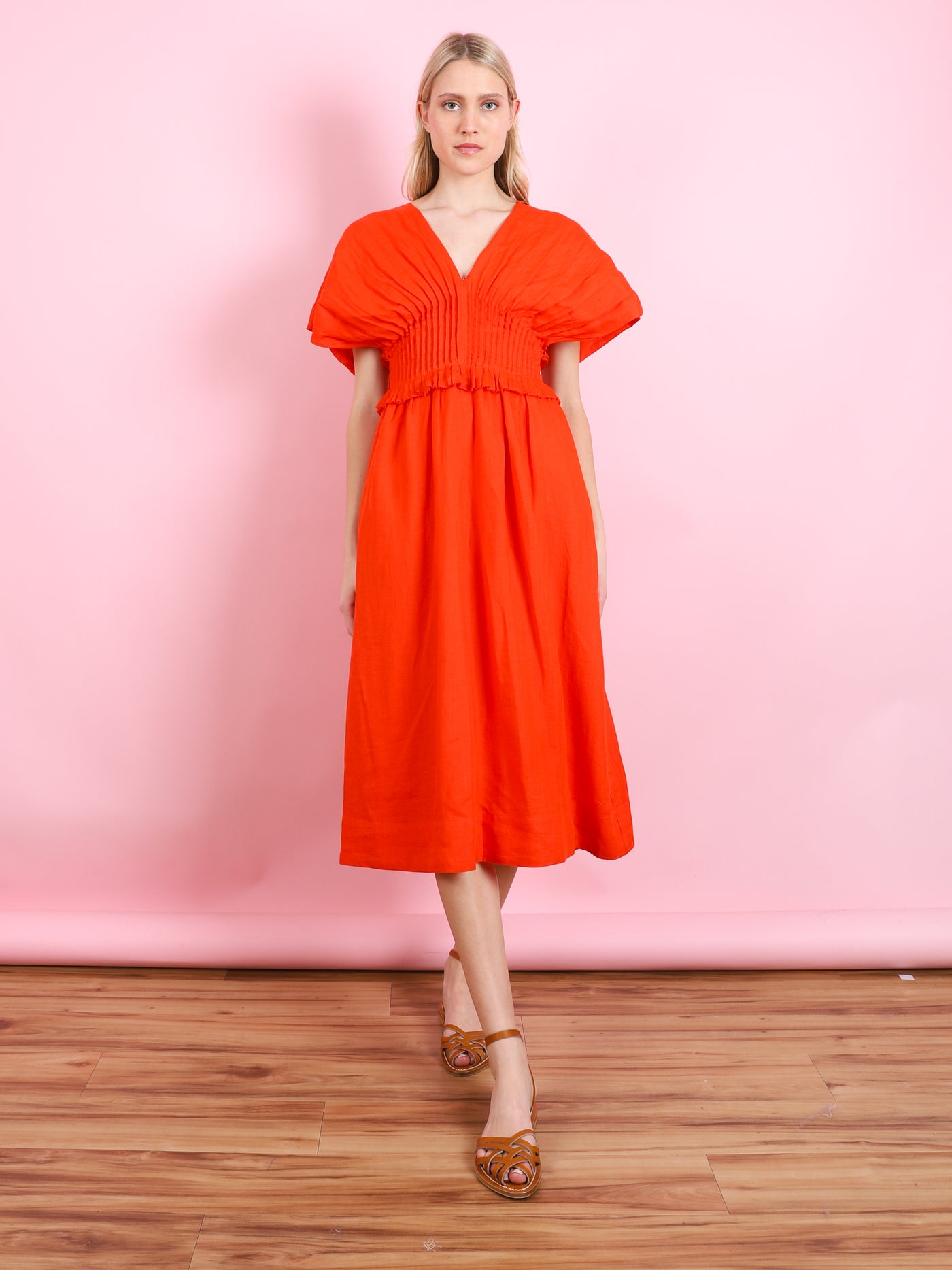 Zora Pleated Dress