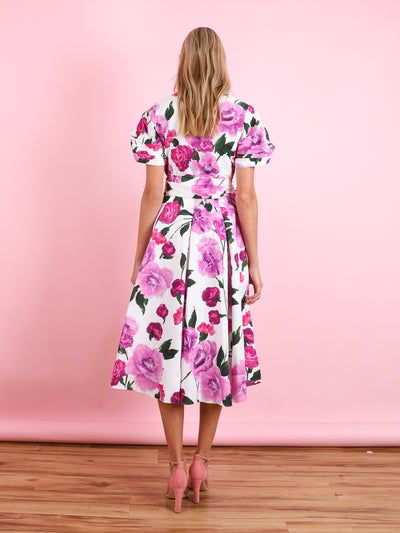 Floral Midi Shirt Dress