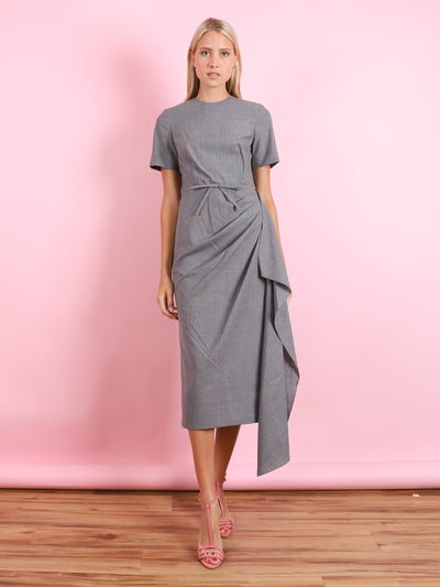 Drape Midi Dress