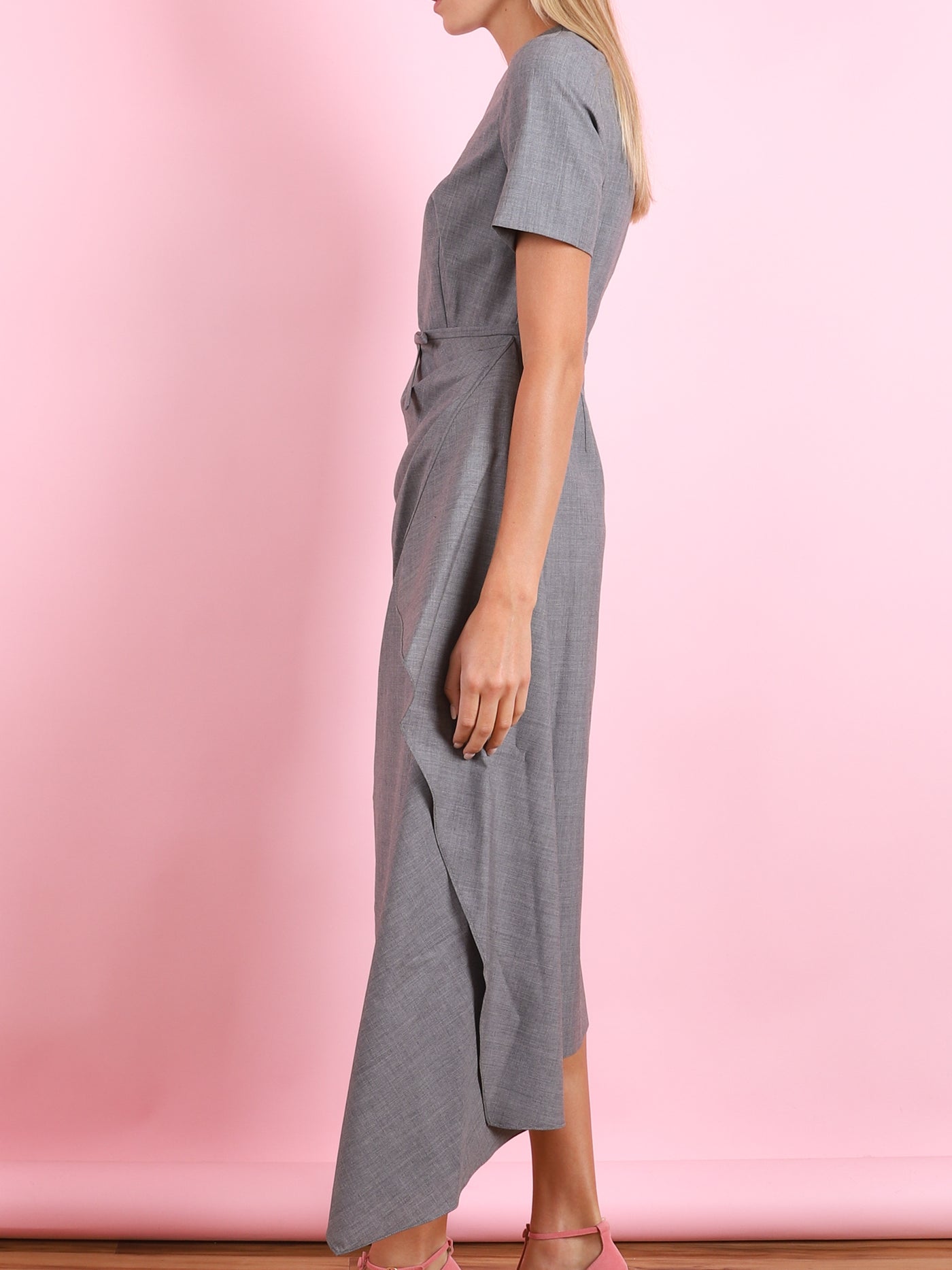 Drape Midi Dress