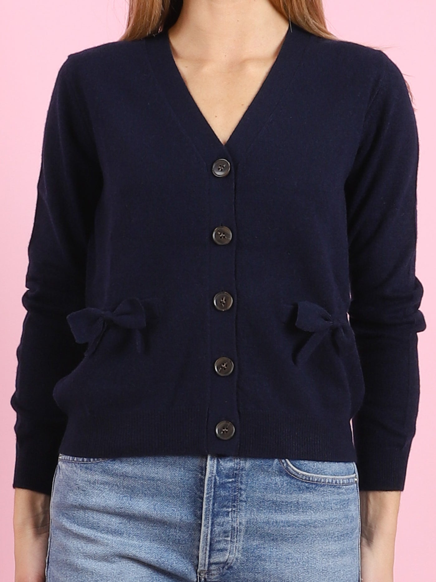 Bow Pocket Cardigan
