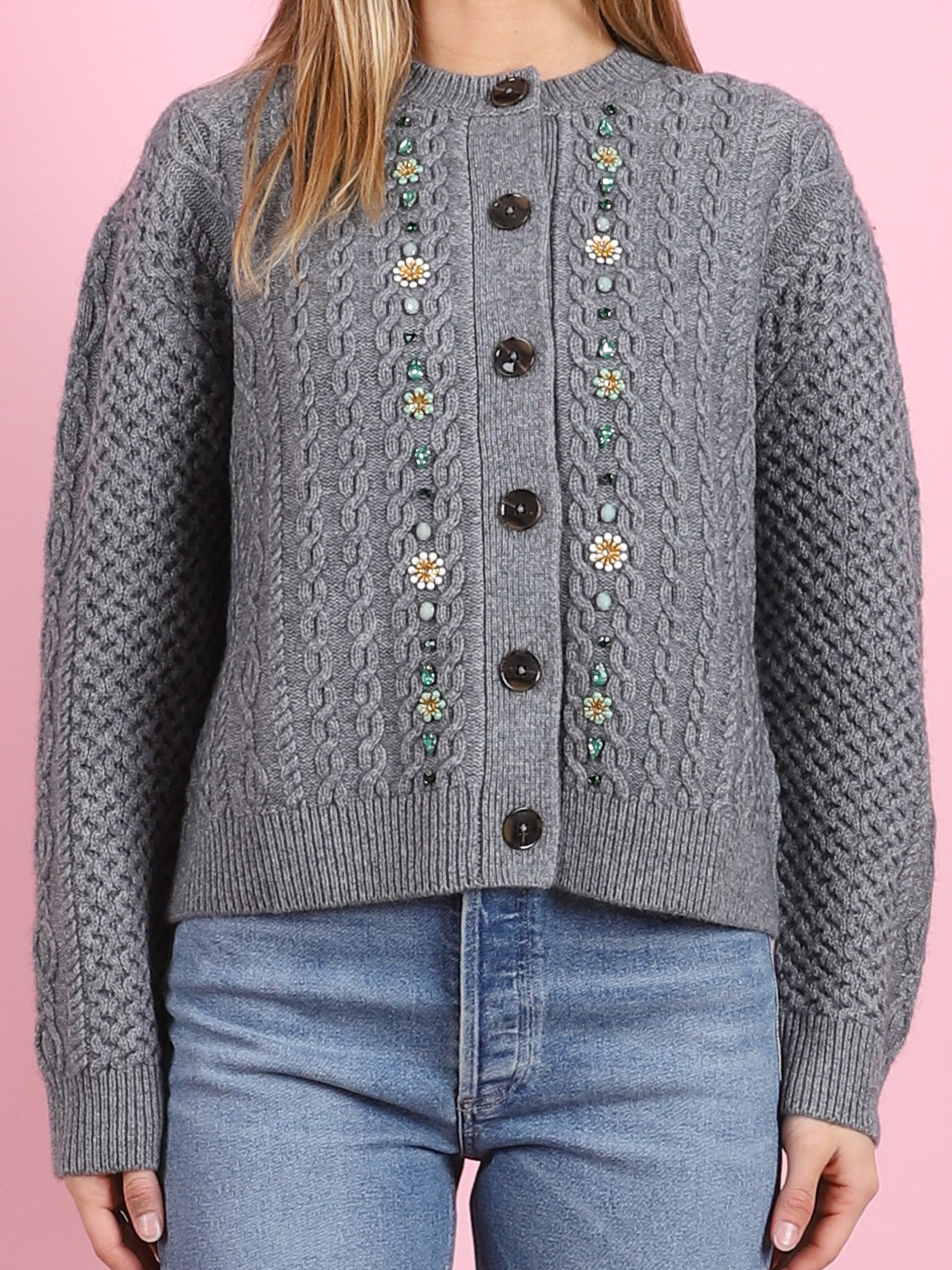 Jewel Cable Cardigan
