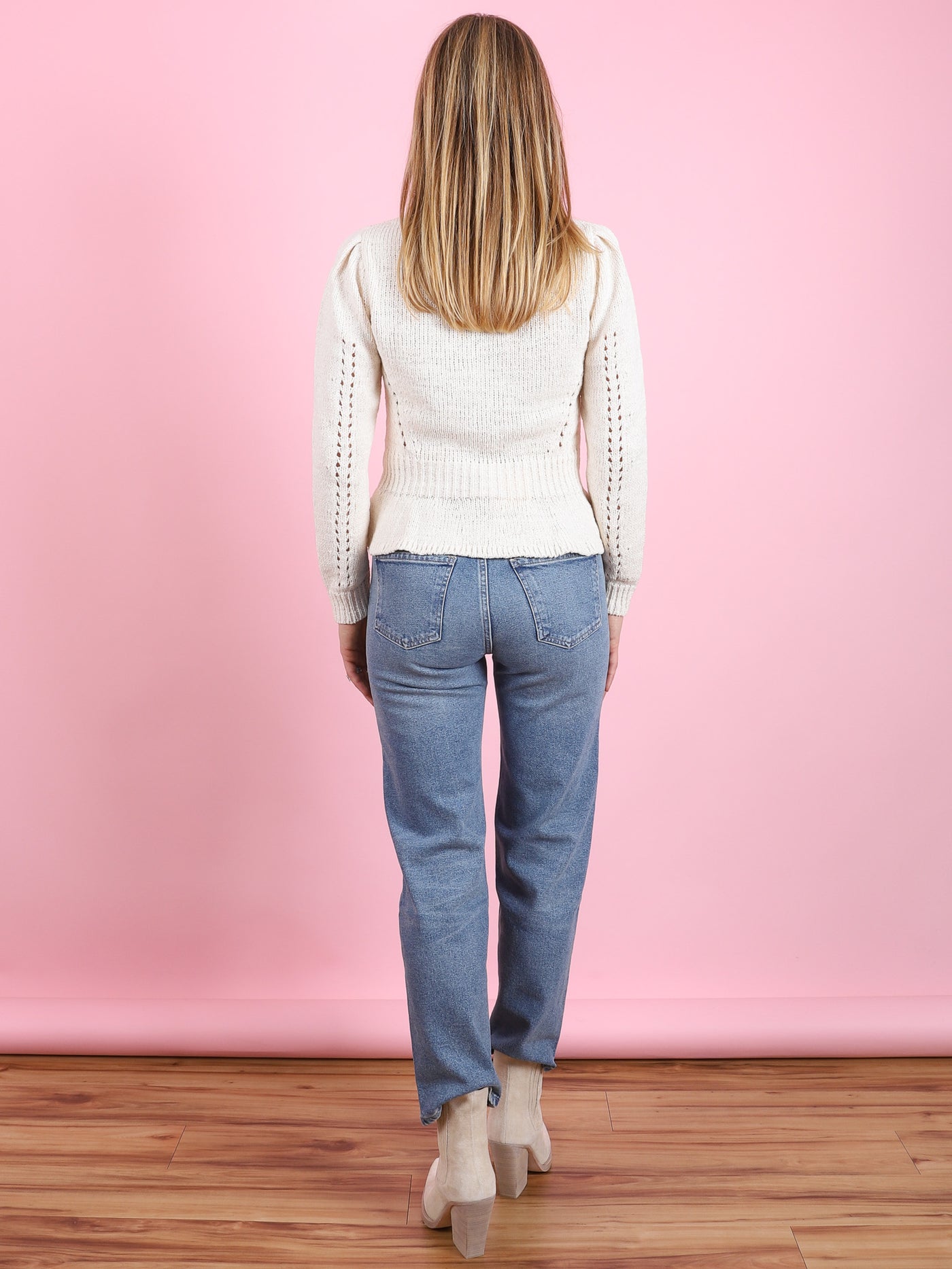 Aurelie Peplum Pullover