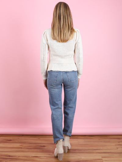 Aurelie Peplum Pullover