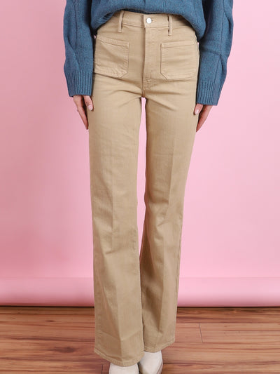 High Waist Patch Pocket Booke Jean