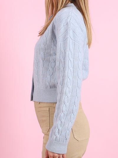 Cassie Cardigan in Misty Blue