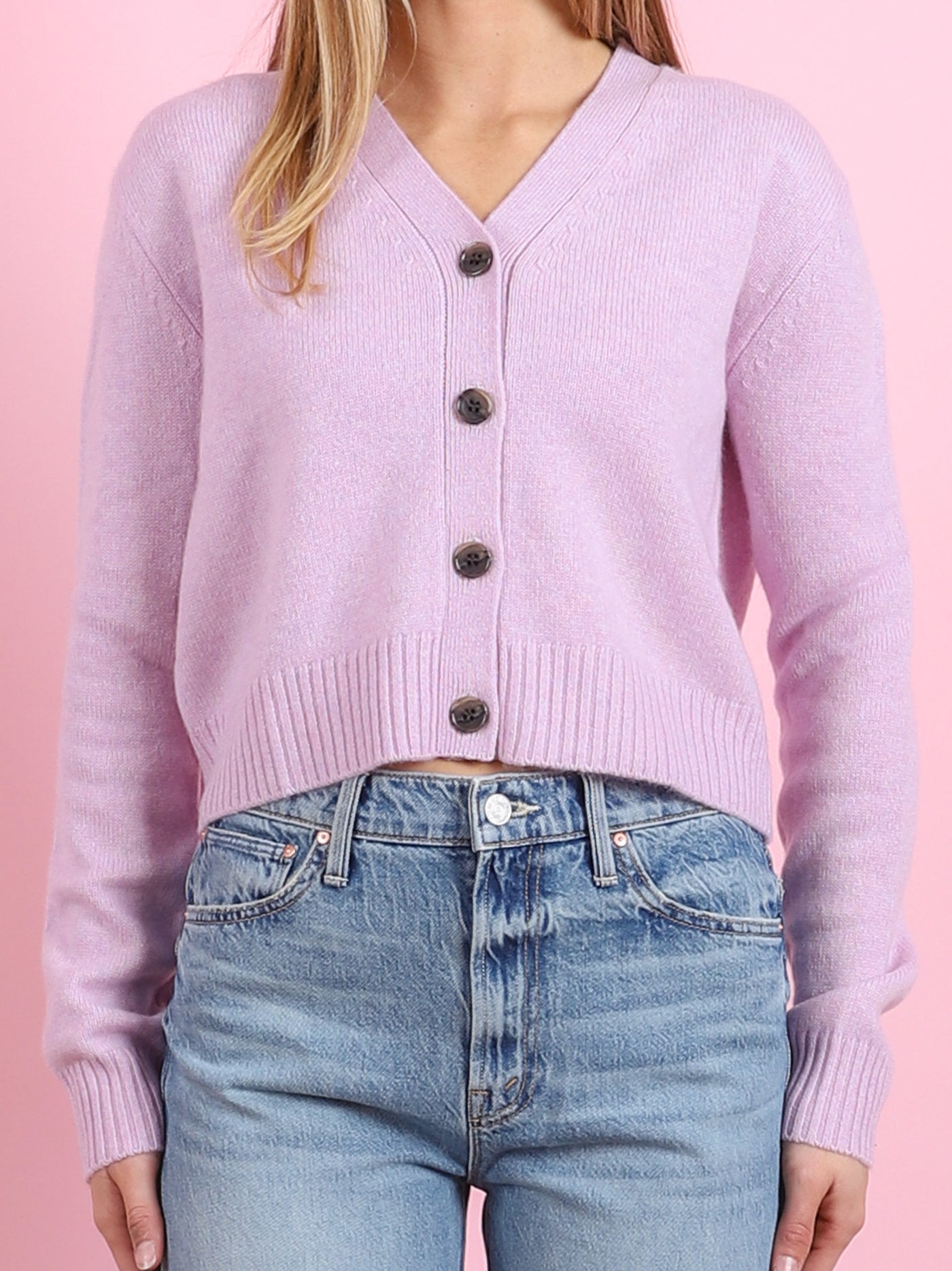 Marion Cardigan in Soft Dahlia