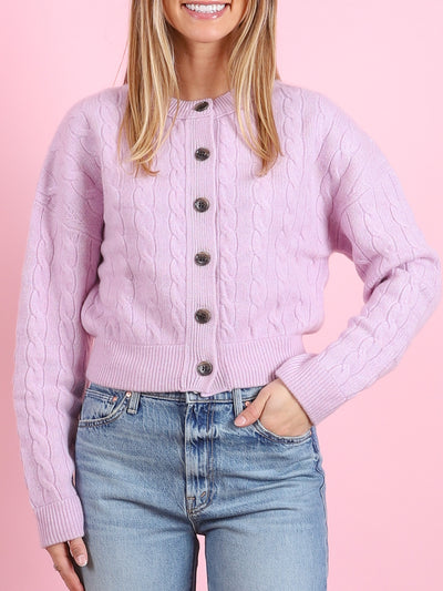 Cassie Cardigan in Soft Dahlia