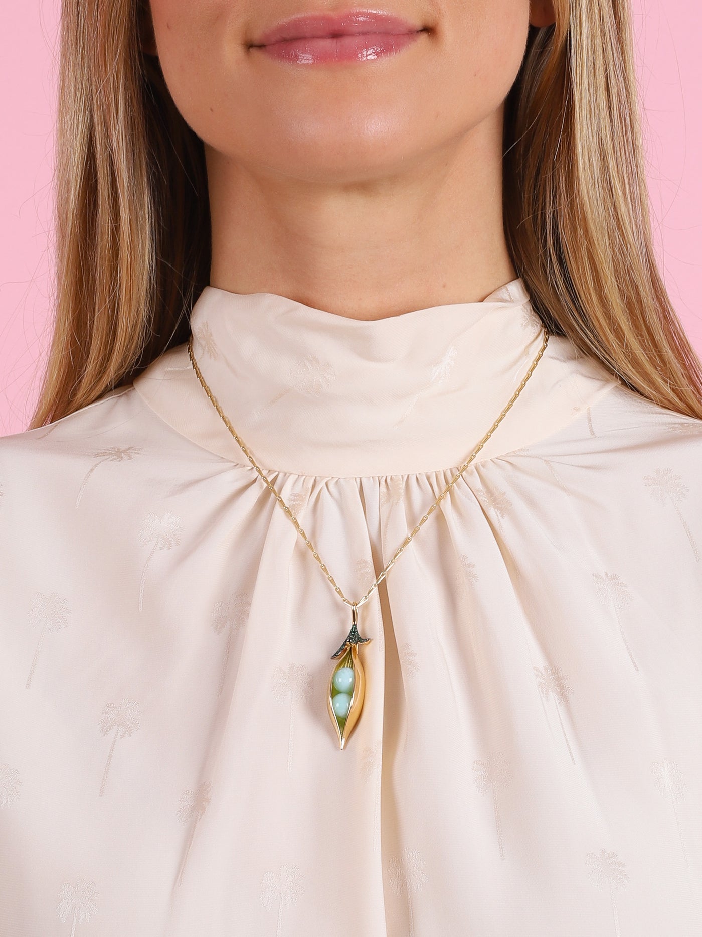 Sweet Pea Pendant Necklace