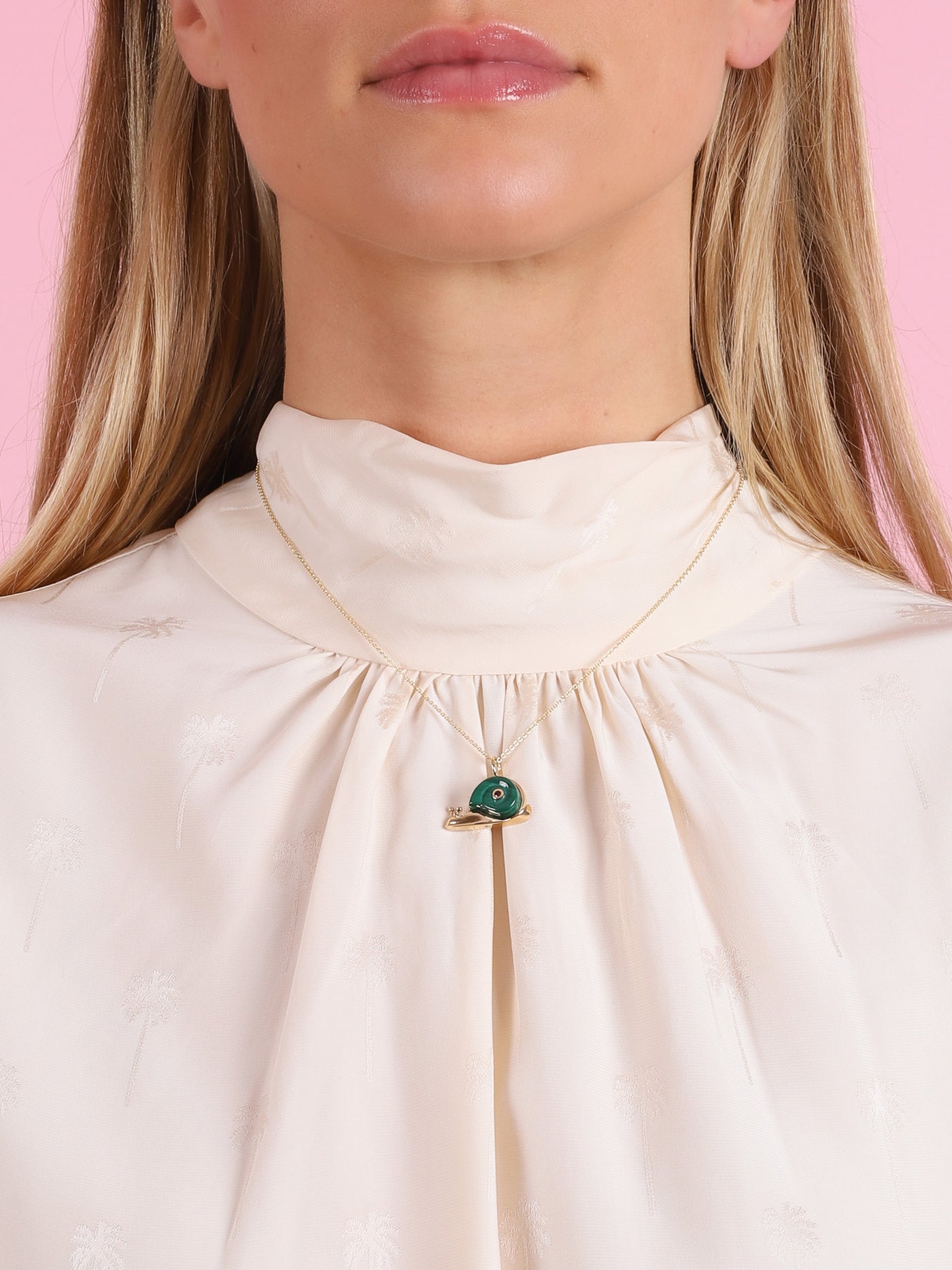 Small Snail Pendant Necklace