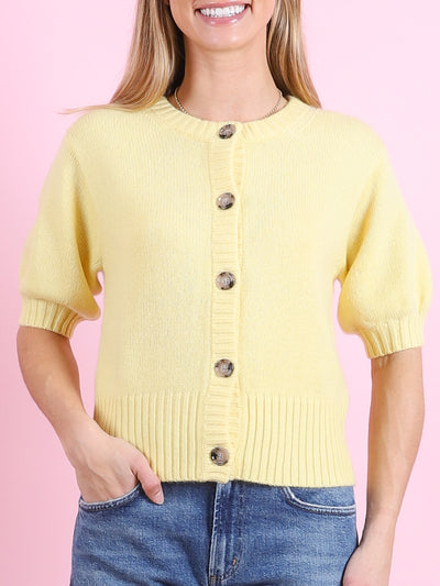 RD Cardigan in Egg Yolk