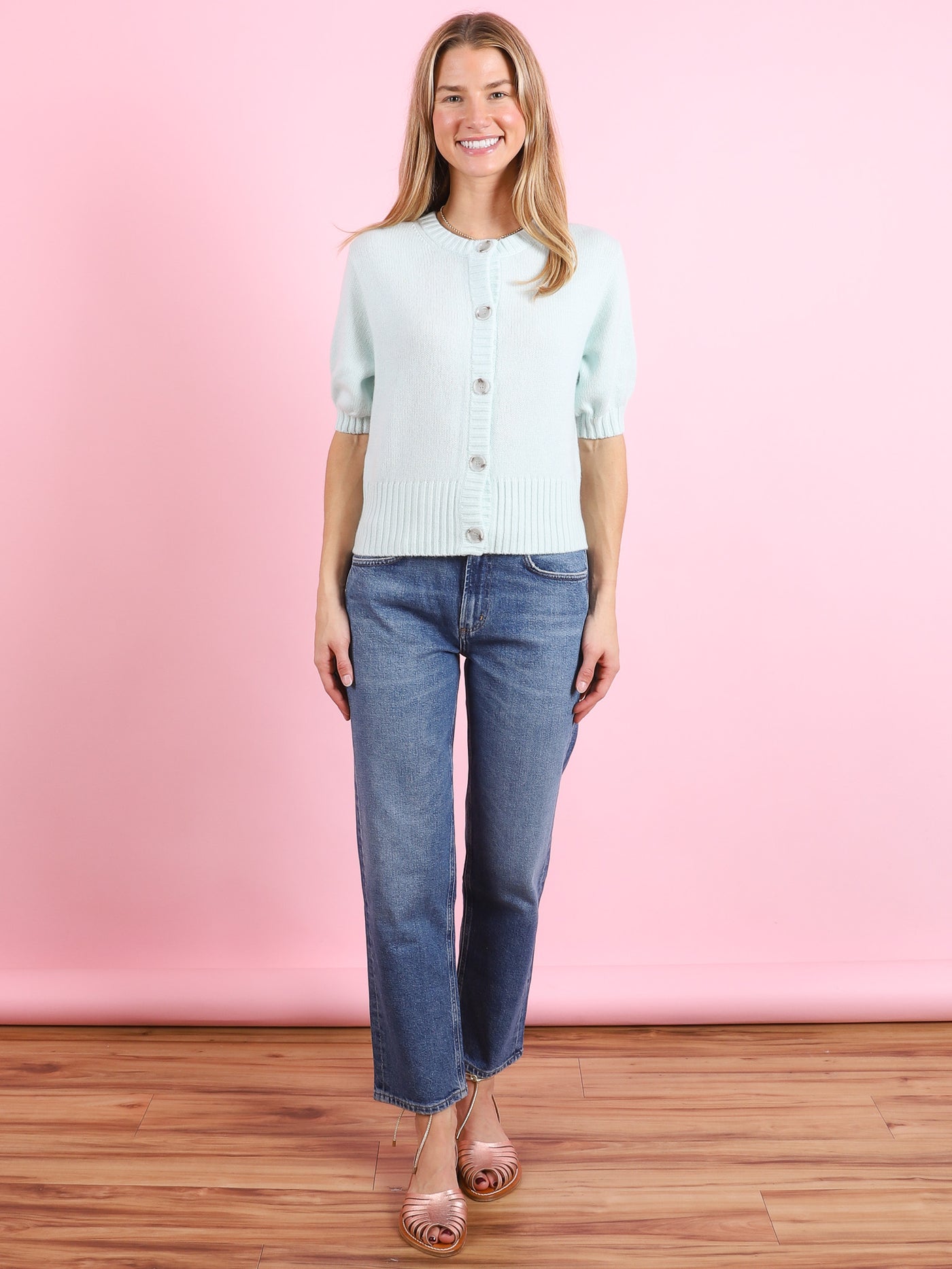 RD Cardigan in Flower Milk